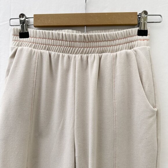 Le Lis Fleece Elastic Waist Pull On Jogger Pants Lined Pockets Beige Women XS - Picture 11 of 11